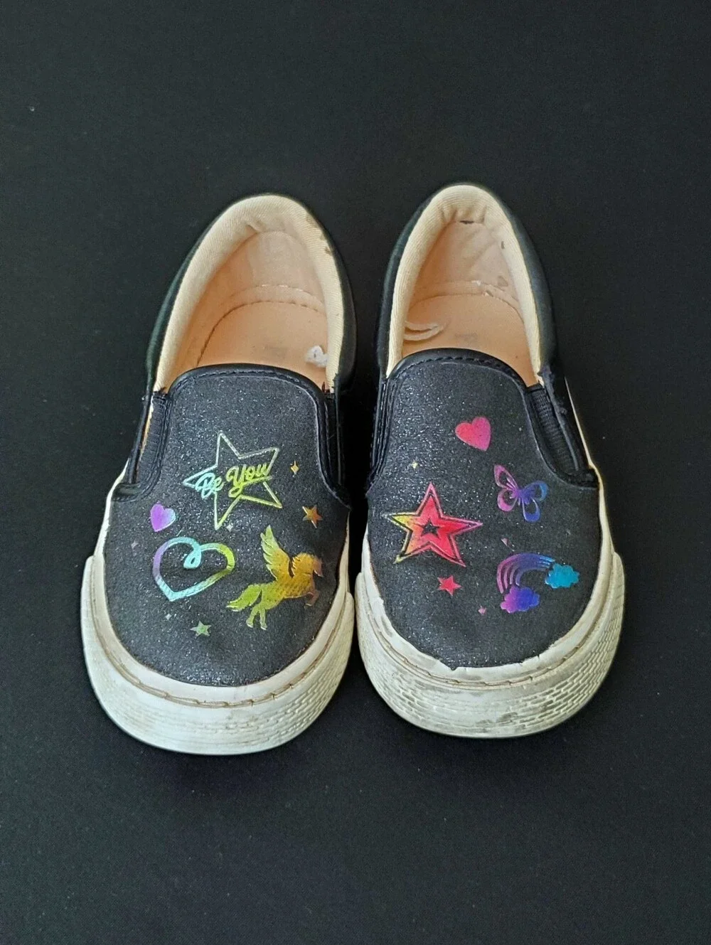 Children's Place Girl's Slip On Icon Sneakers